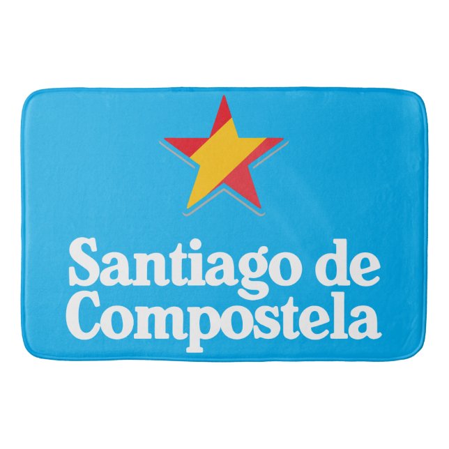 Stars of Spain – Santiago de Compostela Badematte (Vorderseite)