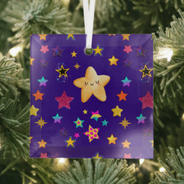 STARS ORNAMENT AUS GLAS