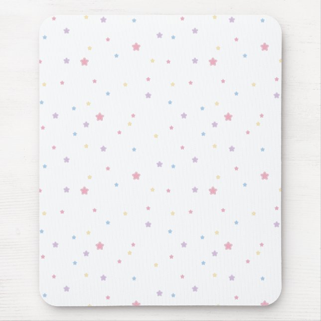 Stars Pastel Colors Mouse Pad Mousepad (Vorne)