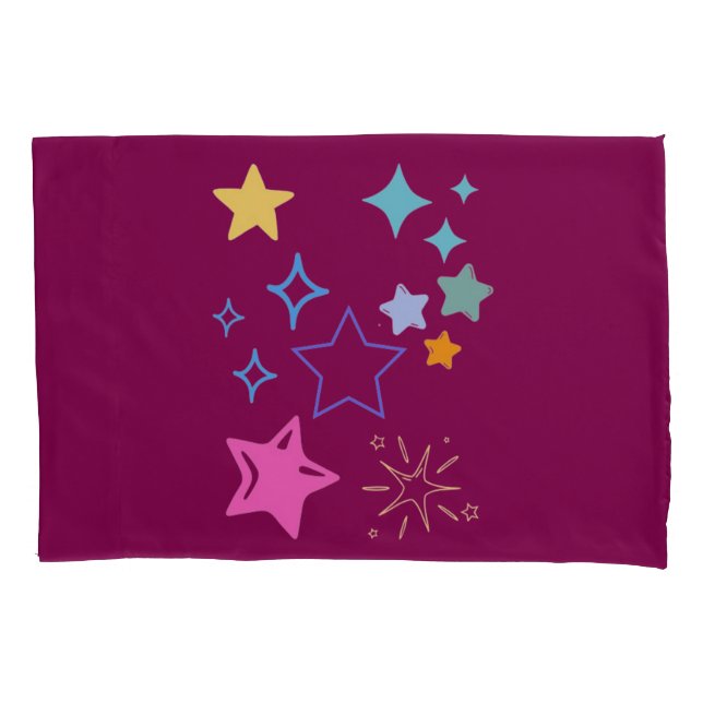 Stars Pillowcase Kissenbezug (Vorderseite-Links)