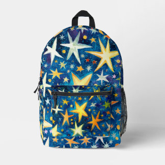Stars Shine All Night #1005 Bedruckter Rucksack