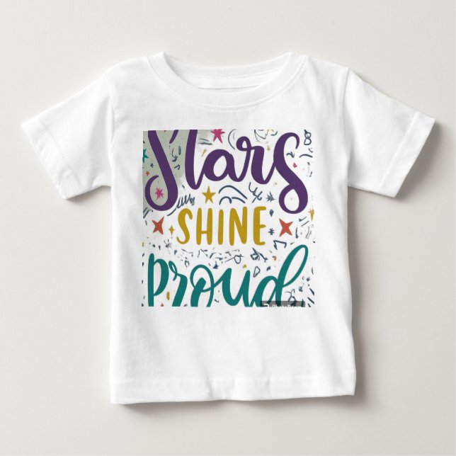STARS SHINE PROUD BABY T-SHIRT (Vorderseite)