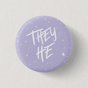 Stars Sie Er pronouns in Button