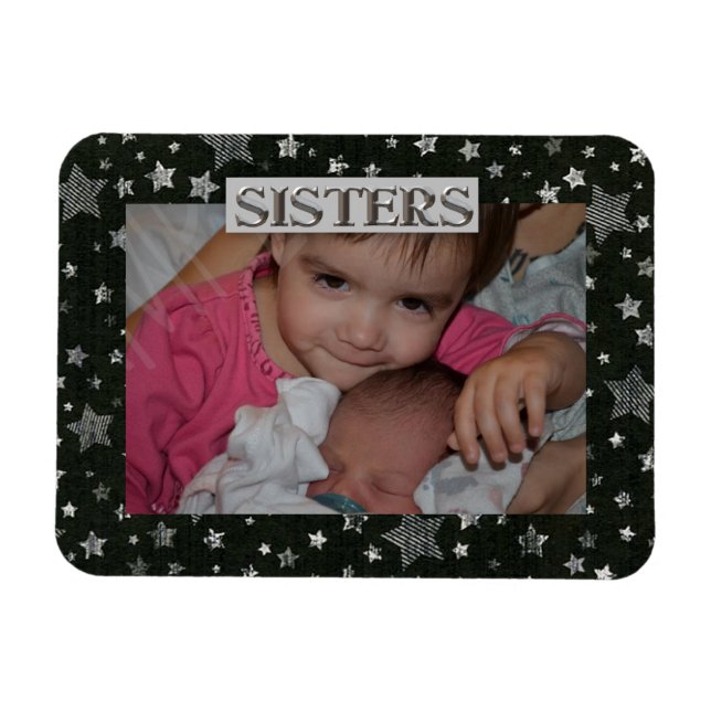 Stars Sister Foto Premium Magnet (Horizontal)