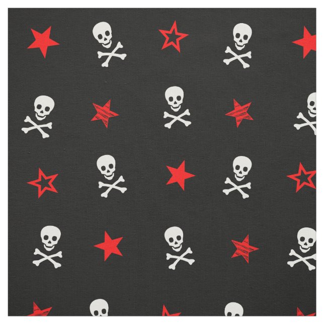 Stars & Skulls & Crossbones Stoff (Muster)