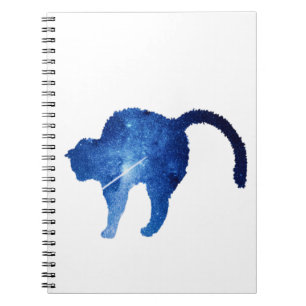Stars Sky Cat Notebook, SpiralNotebook für die Sch Notizblock