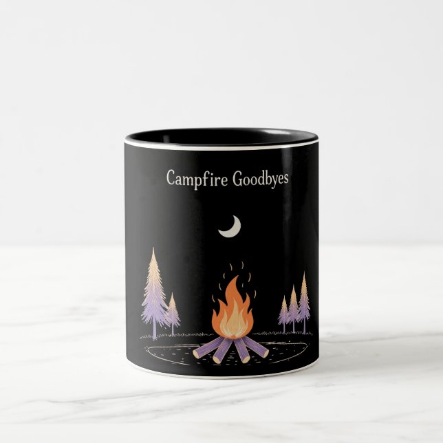 Stars & Sparks: One Last Campfire Goodbye Zweifarbige Tasse (Mittel)