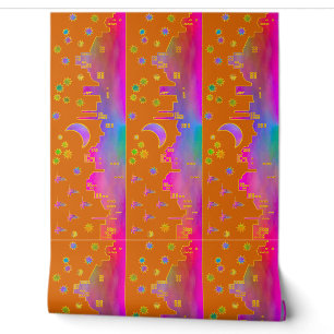 Stars-Stadt bei Sunset 20 cm Wallpaper Border Tapete