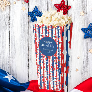 Stars Streifen 4. Juli Patriotische Popcorn Box Geschenkschachtel