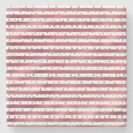 Stars Streifen Red White Blue Steinuntersetzer
