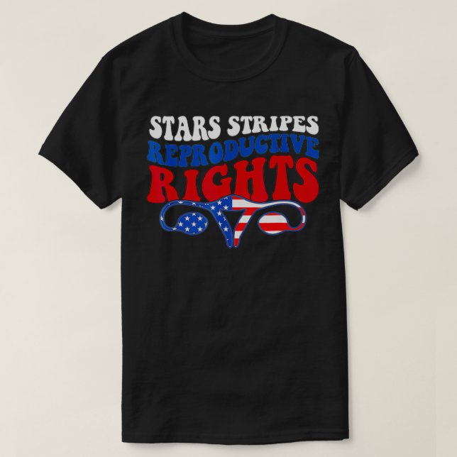 Stars Streifen Reproduktionsrechte Amerikanische F T-Shirt (Design vorne)