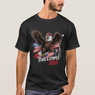 Stars & Streifen Soar - Patriotischer Adler 4. T-Shirt