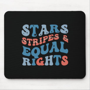 Stars Streifen und gleiche Rechte 4. Juli Frauen Mousepad