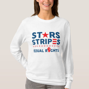 Stars Streifen und gleiche Rechte 4. Juli Frauen T-Shirt