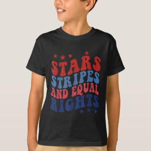 Stars Streifen und gleiche Rechte 4. Juli Patriot T-Shirt
