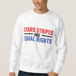 Stars Streifen und gleiche Rechte Messing Bun Sweatshirt