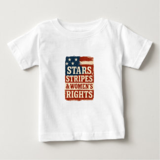 Stars, Streifen und Rechte der Frau - Falsche Flag Baby T-shirt