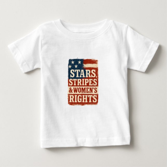 Stars, Streifen und Rechte der Frau - Falsche Flag Baby T-shirt (Vorderseite)