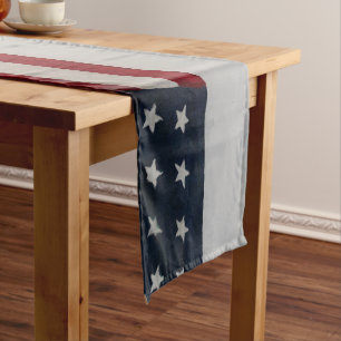 Stars & Stripes 4. Juli USA Flag Kurzer Tischläufer