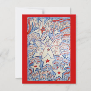 Stars & Stripes Angel Einladende Karten
