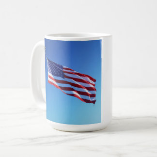 Stars, Stripes & Coffee – Patriotic American Flag  Kaffeetasse