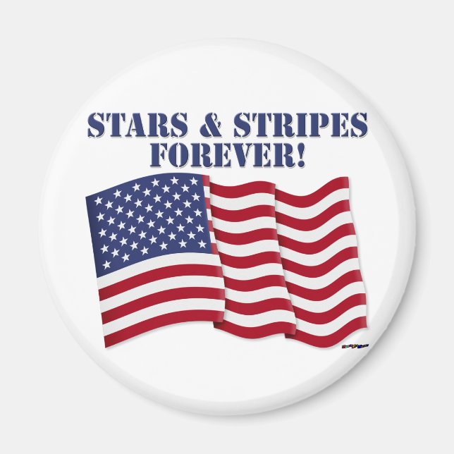 STARS & STRIPES FÜR IMMER! MAGNET (Vorne)