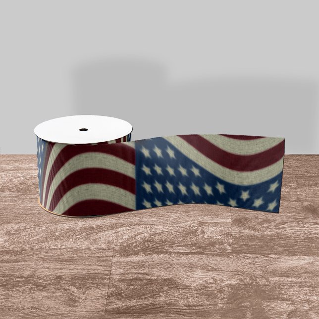 Stars & Stripes Red & Blue USA American Flag Ripsband (Von Creator hochgeladen)