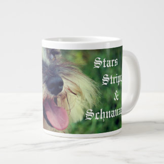 Stars Stripes & Schnauzers Patriotic Jumbo-Tasse