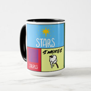 Stars Stripes's mehr amerikanisches Camping Tasse