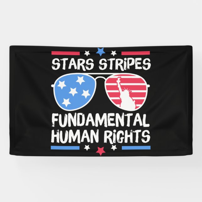 Stars Strips Grundrecht Banner (Horizontal)