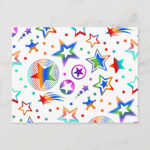 Stars Tattoos farbig + Ihre Ideen Postkarte