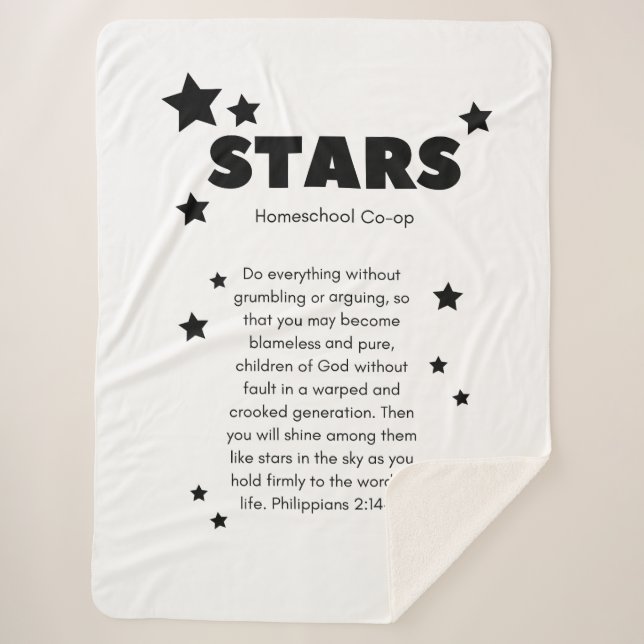 STARS Throw Blanket Sherpadecke (Vorderseite)