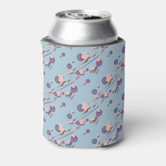Stars und Kometen Pastellblau Bierschlauch Dosenkühler