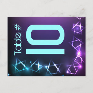 STARS und LIGHTS Tischnummer Sitzkarte