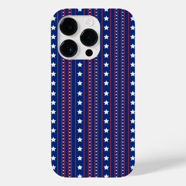 Stars und Streifen Case-Mate iPhone Hülle (Rückseite)