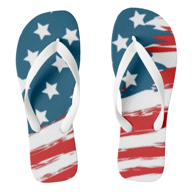 Stars und Streifen Flip Flops (Fußbett)