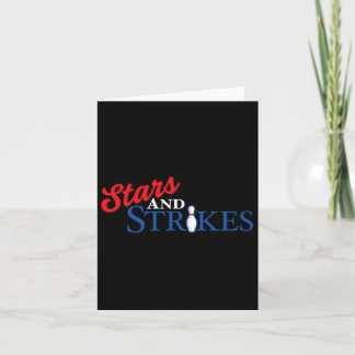Stars und Strike Bob Bowling Team American Color Karte