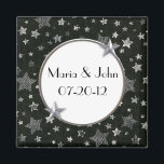 Stars Wedding Magnet<br><div class="desc">This Stars Wedding Magnet makes a great wedding favor! Customize with your own text.</div>
