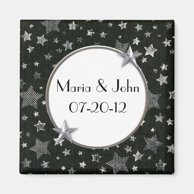 Stars Wedding Magnet (Vorne)