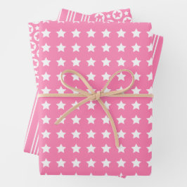 Stars Wrapping Paper Set Geschenkpapier Set