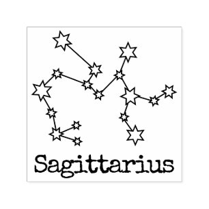 Stars Zodiac Celestial Horoscope Sagittarius Permastempel