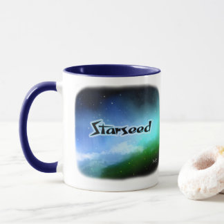 Starsamen (blau) tasse
