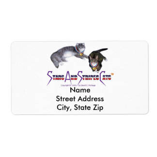 StarsAndStripesCats Mailing Labels