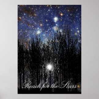 Starscape & Trees: Erlangen - Poster