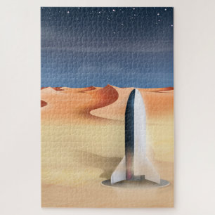 Starship auf dem Planeten Mars Puzzle