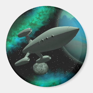 Starship Explorer (Runde) Magnet