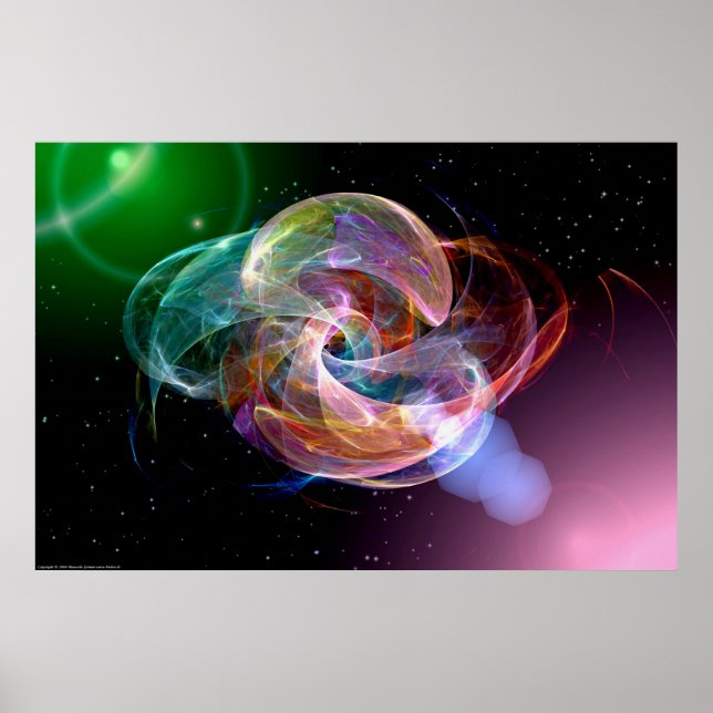 Starship Fractalica Poster (Vorne)