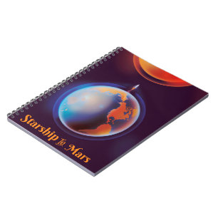 Starship in Mars Notizblock