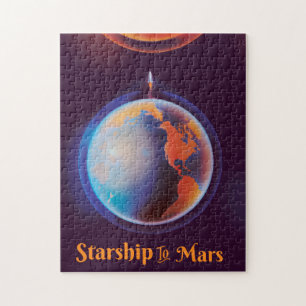 Starship in Mars Puzzle