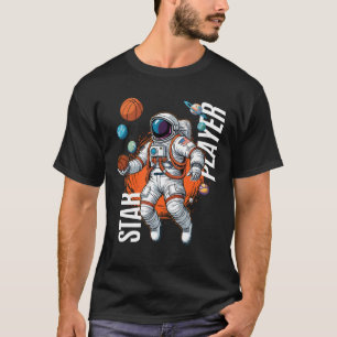 Starspieler - Weltraum-Basketball-Vibes T-Shirt